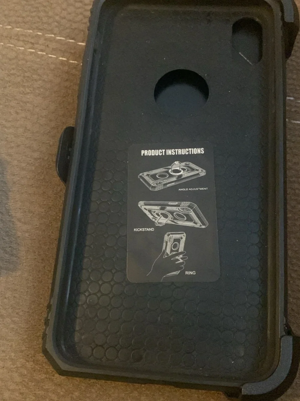Black Belt Clip Holster Case with Secure Clip